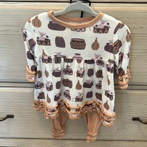 KicKee Pants - Dress (LS) and Pants Set 6-12M